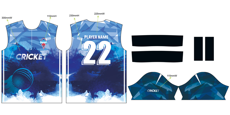 cricket uniform top layout cricket uniform top layout